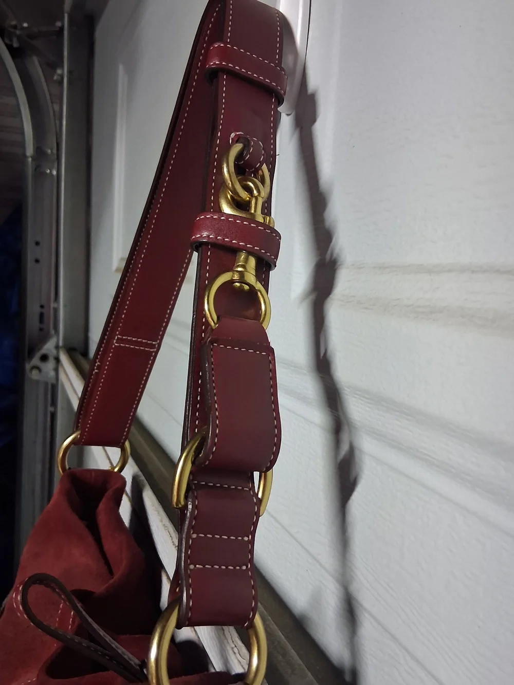 Coach chestnut suede